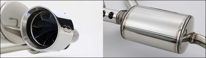 レクサスLBX MORIZO RR専用 ガナドールマフラー(ポリッシュ)