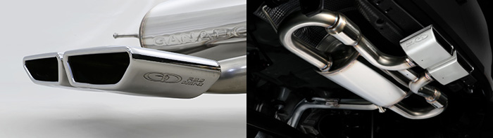 レクサスLBX専用 ガナドールマフラー(フラットテール)