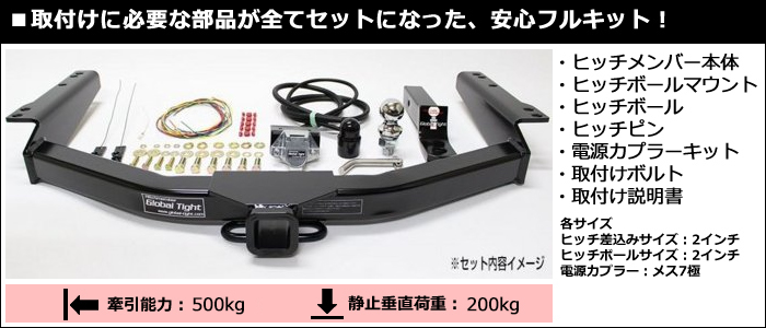 レクサスGX専用 ヒッチメンバーキット(グローバルタイト)の販売