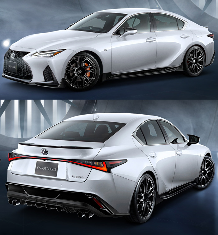 レクサスIS F SPORT TRDエアロキット 装着イメージ