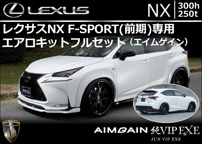 レクサス NX F-SPORT(前期)専用 エアロキットフルセット(エイムゲイン)