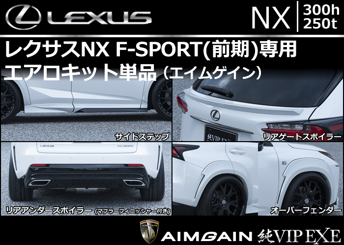 レクサス NX F-SPORT(前期)専用 エアロキット単品(エイムゲイン)