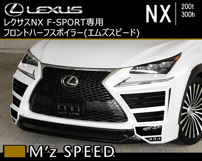レクサス NX (前期)専用 フロントハーフスポイラー(エムズスピード)の