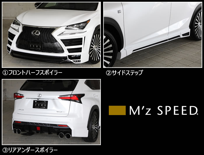 レクサス NX (後期)専用 エアロキットフルセット(エムズスピード)の
