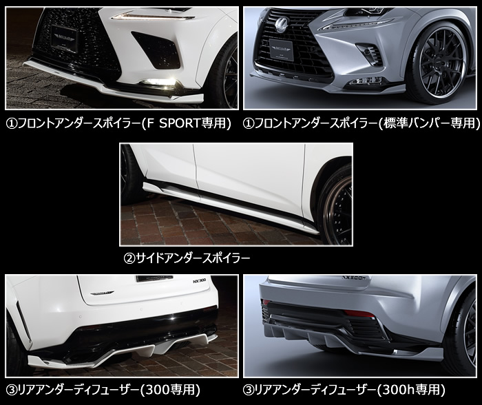 レクサス NX (後期)専用 エアロキット フルセット(アーティシャン)