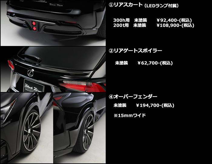 レクサス NX(前期)専用 エアロキット単品(ヴァルド)