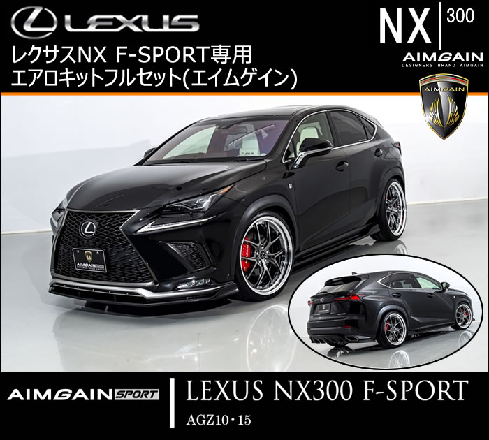 レクサス NX F-SPORT(後期)専用 エアロキットフルセット(エイムゲイン)