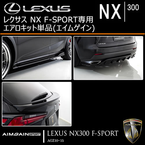 レクサス NX F-SPORT(後期)専用 エアロキット単品(エイムゲイン)