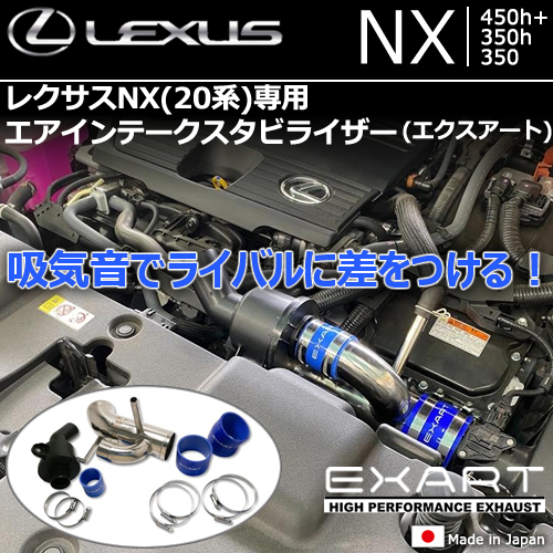 レクサスNX 20系専用 エアインテークスタビライザー(サウンド