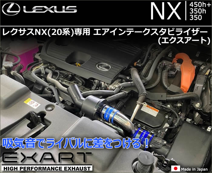レクサスNX 20系専用 エアインテークスタビライザー(サウンドジェネレータ付き)