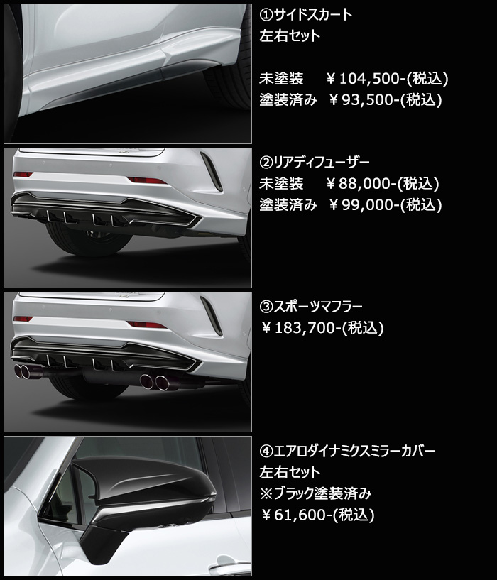 レクサスNX F-SPORT専用 TRDエアロ単品