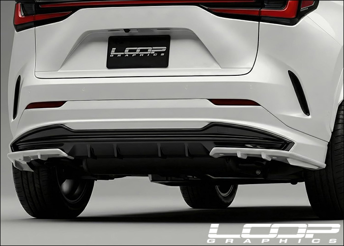 レクサスNX TRDエアロ専用 リアアンダーディフューザー