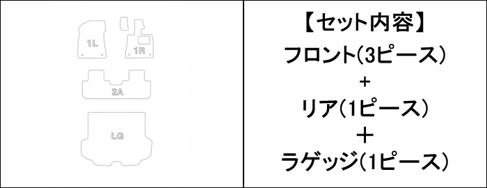 レクサス RX専用  カスタムフロアマット(クラッツィオ)