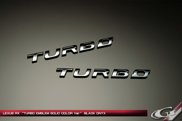 レクサス RX専用 TURBO エンブレムセット