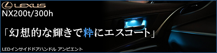 レクサス NX専用 LEDインサイドドアハンドルアンビエント